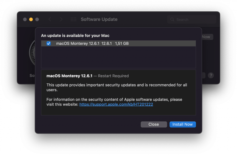 Security updates for older macOS systems