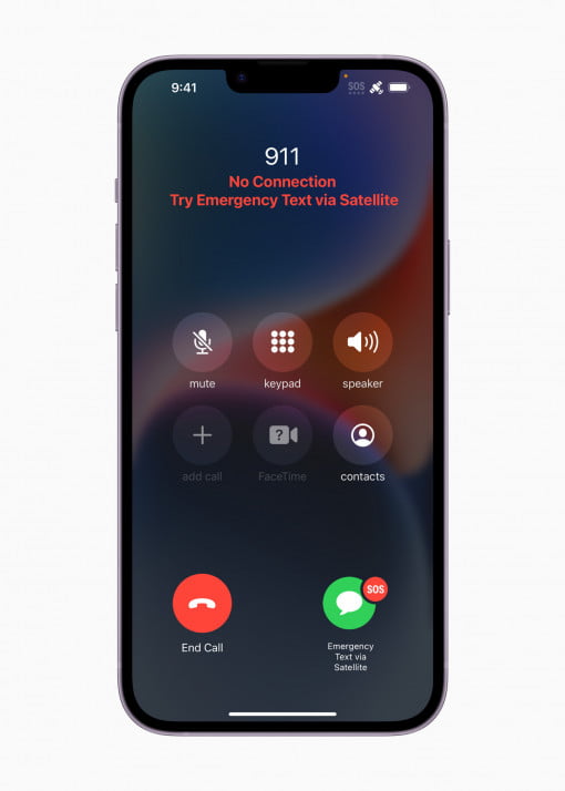 Apple Emergency SOS phone