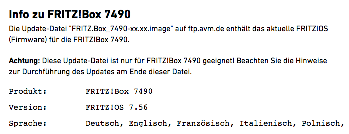 Fritz!OS 7.56 for the classic FritzBox 7490