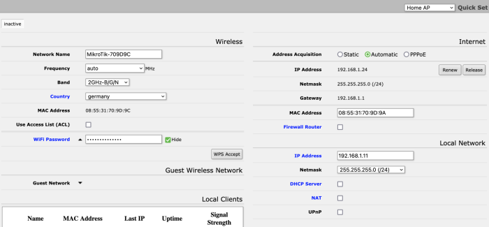 map lite access point