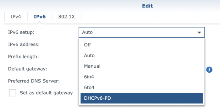 synology ipv6