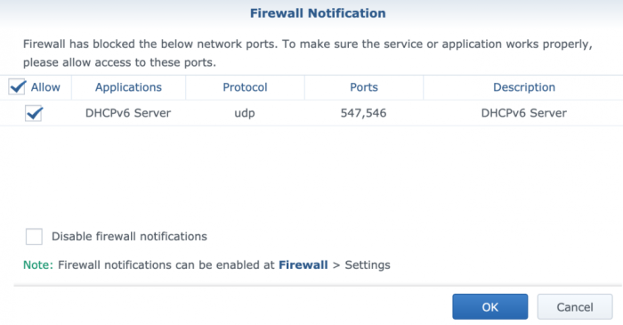 synology ipv6 firewall